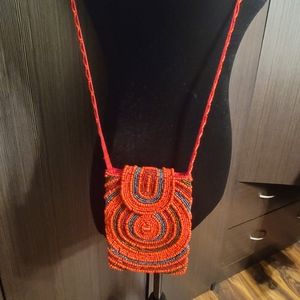 Beaded Cellphone crossbody